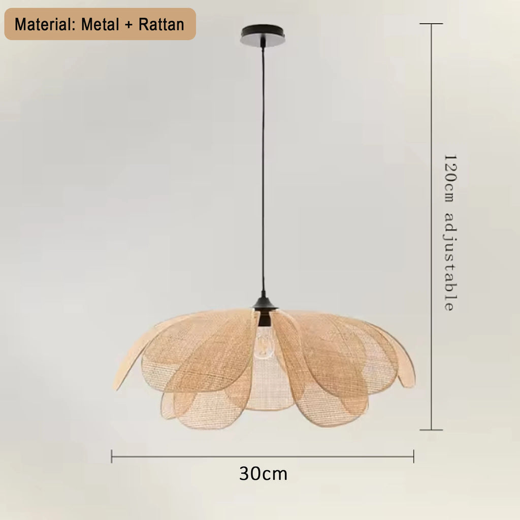 Wabi Sabi Fabric Pendant Light Ceiling Hanging Lamp Modern Chandelier for Living Room Dining Room Kitchen Home Decor
