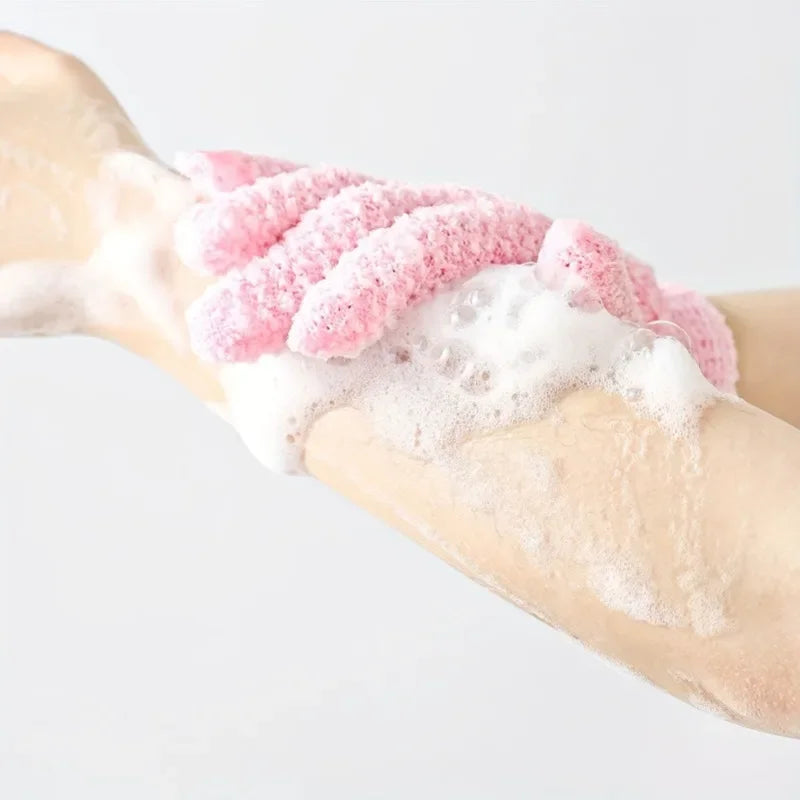 Exfoliating Bath Gloves Shower Scrubber for Daily Body Massage