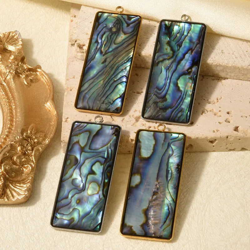 3pcs Water Droplet Pendant Set for Jewelry Making - Stainless Steel & Gold Tones