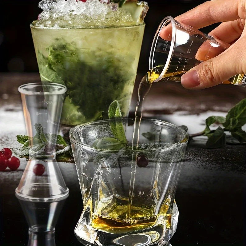 2-Pack Double-Headed Measuring Cups for Bar and Kitchen Use - Accurate & Easy to Use