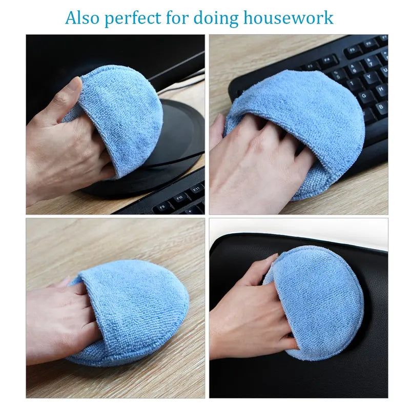 Car Waxing Polish Sponges 5 Inch Microfiber Foam Applicator Pads for Detailing