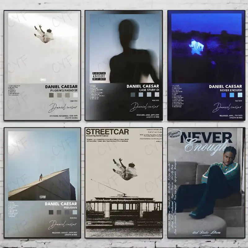 Singer D-Daniel Caesar Poster Wall Art - Modern Living Room Decoration