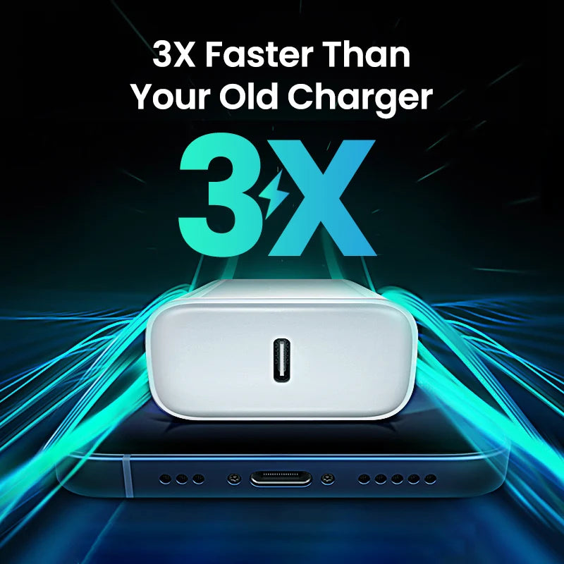 35W USB-C Fast Charger for iPhone, Samsung, Xiaomi, Huawei - Quick Power Adapter