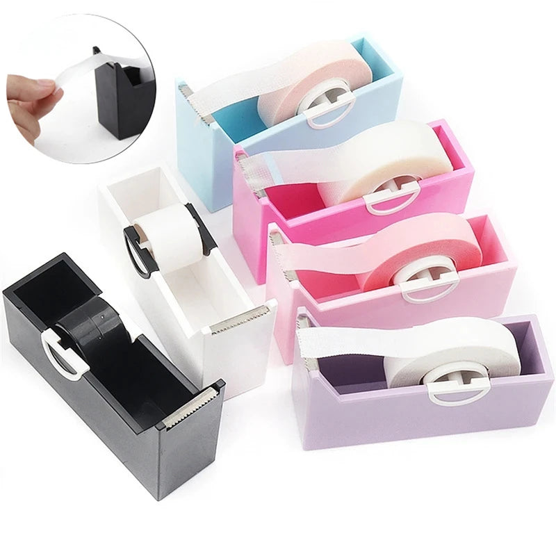 Eyelash Extension Tape Cutter - Reusable Plastic Lash Adhesive Split Tools