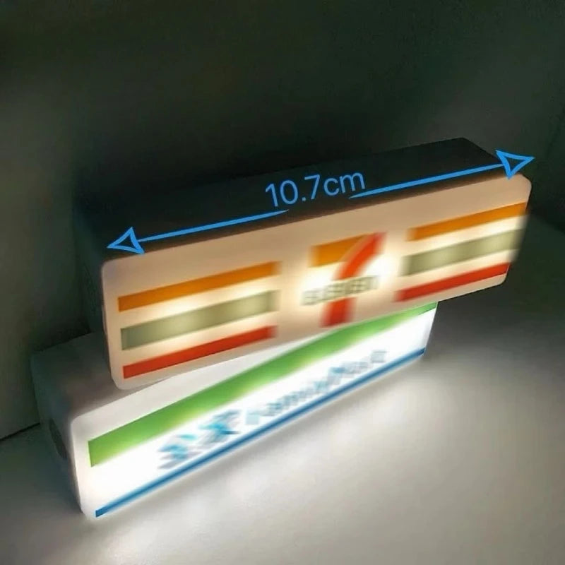 Miniature Magnetic Model Fridge Magnet Night Light Decor - Green, Grey, Yellow, White
