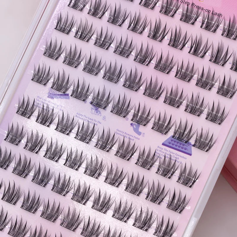 Self Adhesive False Eyelashes 10-13mm Reusable Natural Soft Long Lasting Makeup