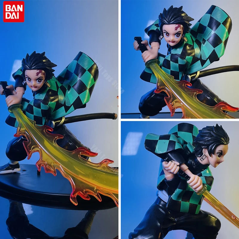 Anime Action Figures Collection - Demon Slayer Tanjirou Zenitsu Kyoujurou PVC Toy Set