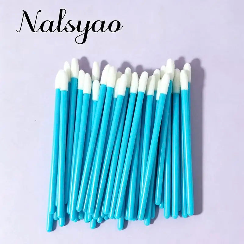 500pcs Disposable Lip Brush Set - Portable Makeup Applicators & Lipstick Tools