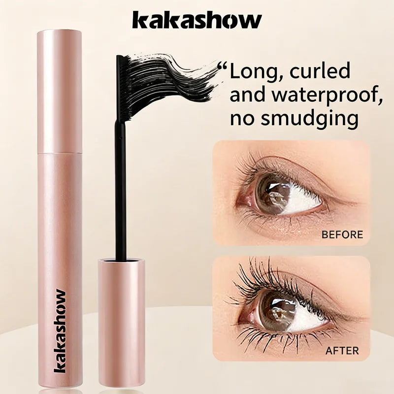 Long Lasting Waterproof Curling Mascara - No Clumping Natural Lash Effect