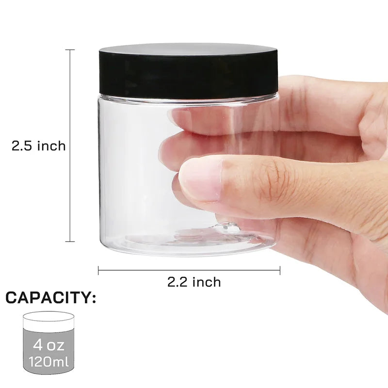 12PCS Large Capacity Sealed Food Storage Jars - Transparent Kitchen Organizer