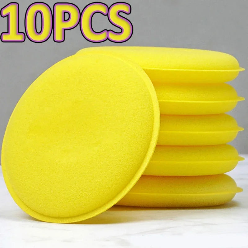 Car Waxing Polishing Sponges Set - Microfiber Foam Buffing Pads for Auto Detailing