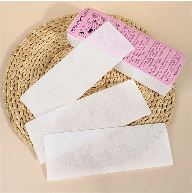 20Pcs Hair Removal Wax Strips for Face Body Legs Lip Eyebrow - Soft & Flexible