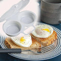 Microwave Egg Steamer Mold - Round Plastic Cooking Tool for Eggs