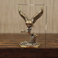 Owl Brass Ornament Figure - Retro Bronze Home Decor Statue