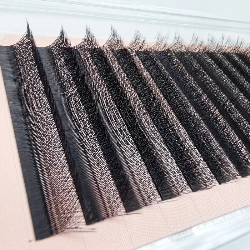 3D W Shape Eyelash Extensions Kit - Soft, Fluffy, Curling Ready-Made Bundles