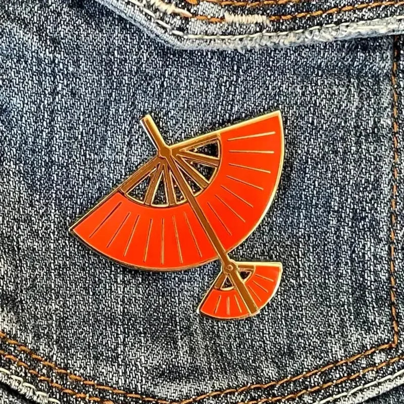 Red Enamel Lapel Pin Avatar the Last Airbender Aang Collectible Badge