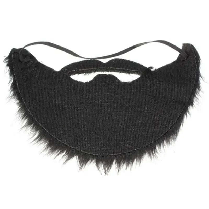 Funny Fake Beard Prop - Artificial Black Long Fluff Costume Accessory