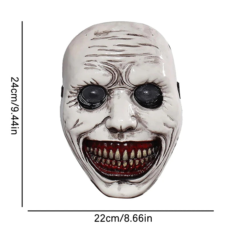 Halloween Demon Mask Creepy Smiling Face Costume Prop for Party & Cosplay