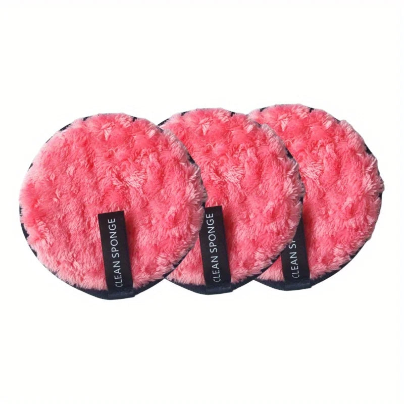 Reusable Face Washing Sponge Set - Ultra-Absorbent Makeup Remover Puffs