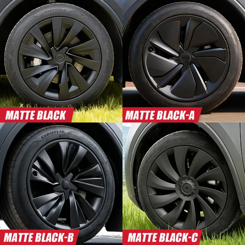 Tesla Model Y Hubcaps 19 Inch Wheel Covers for 2025 Performance - All Colors