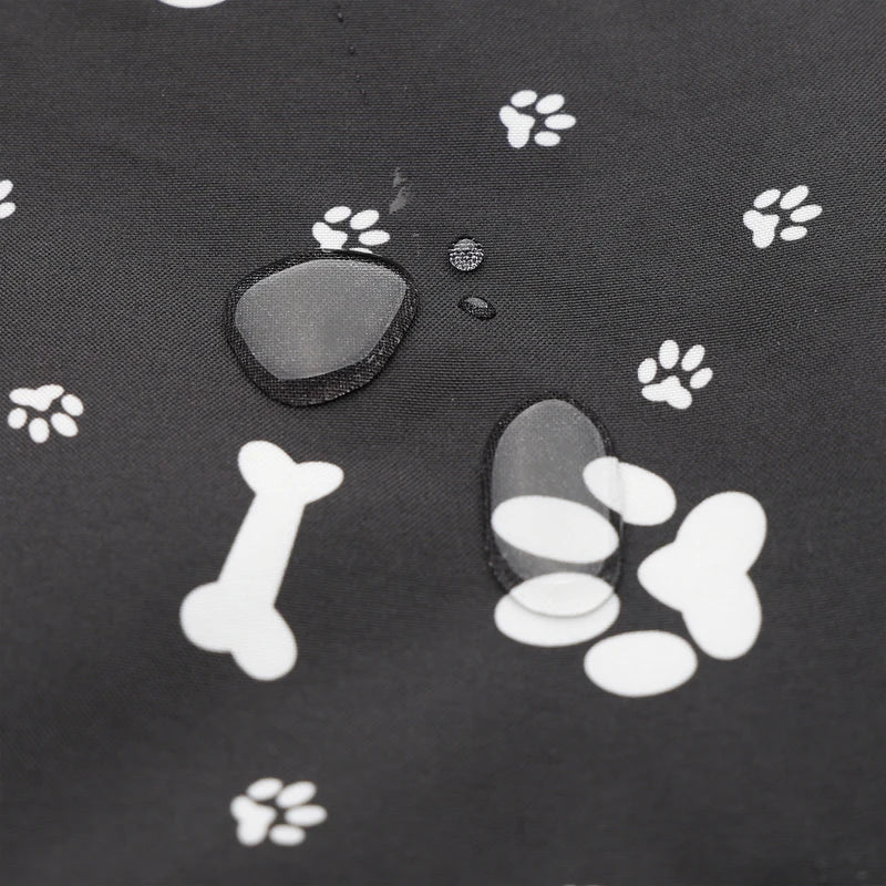 Dog Car Seat Cover with Storage Pockets Portable Travel Mat Non-Slip Safety Bag