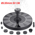 Outdoor Solar Fountain Pump Kit with 6 Nozzles for Garden Pond Decoration