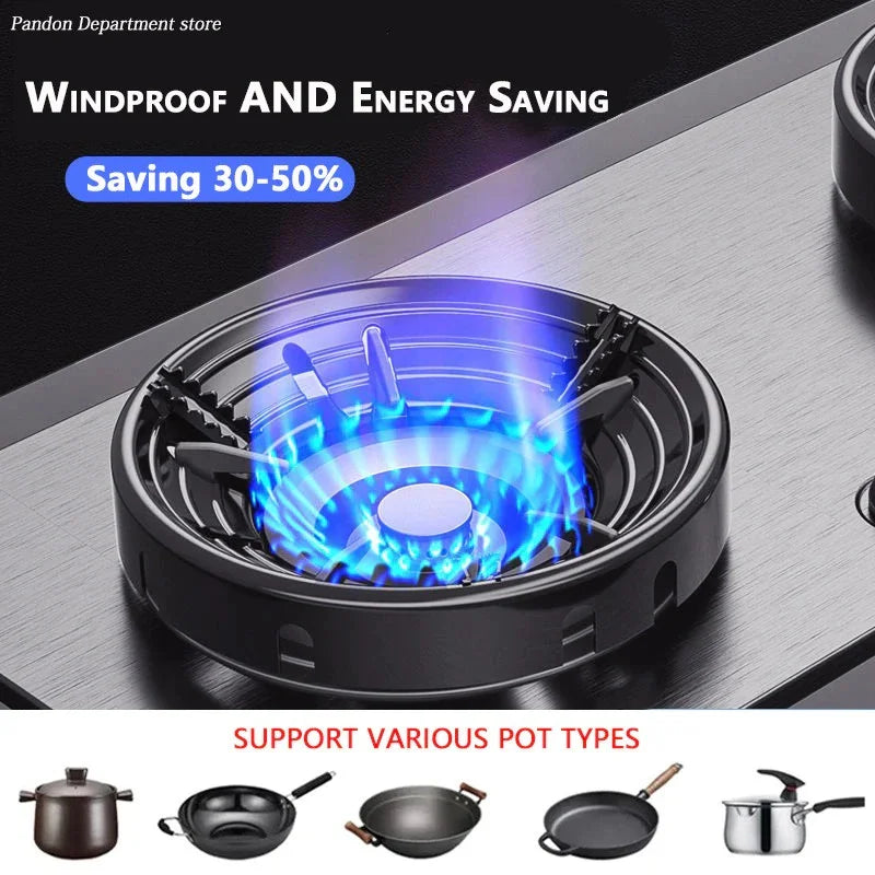 Gas Stove Windproof Ring - Energy Saving Outdoor Cooker Accessory