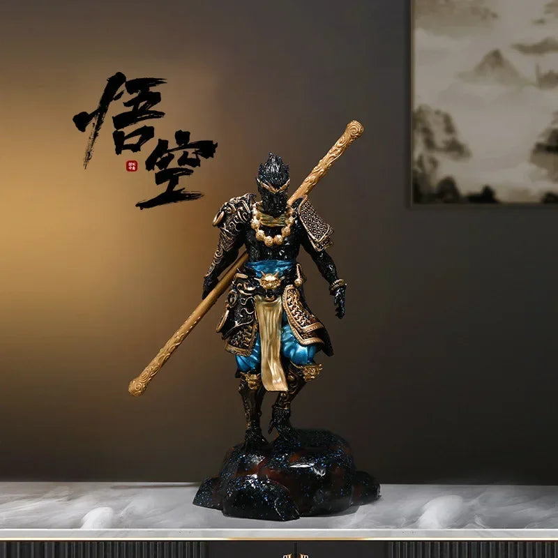 Sun Wukong Mythology Statue Resin Decor for Living Room & Study - Home Ornament