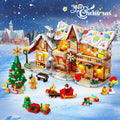 Christmas Gingerbread House Building Toy with LED Lights - 3 Style Modes for Kids & Adults