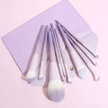 10-Piece Synthetic Hair Makeup Brush Set for Eyes and Concealer - Easy to Clean