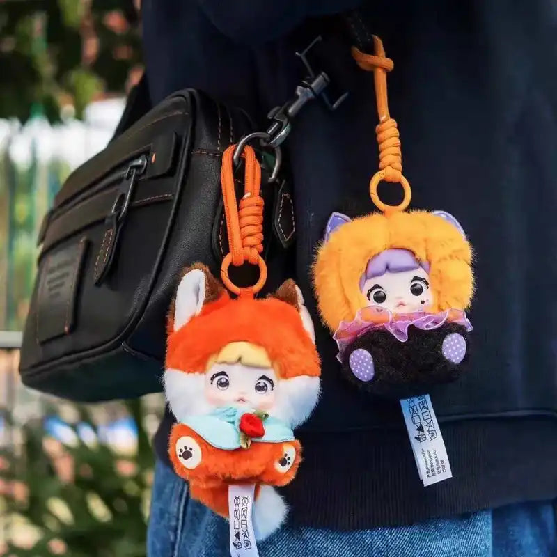 Fairy Tale Town Plush Toy Pendant Backpack Keychain Gift for Girlfriend Family Friends