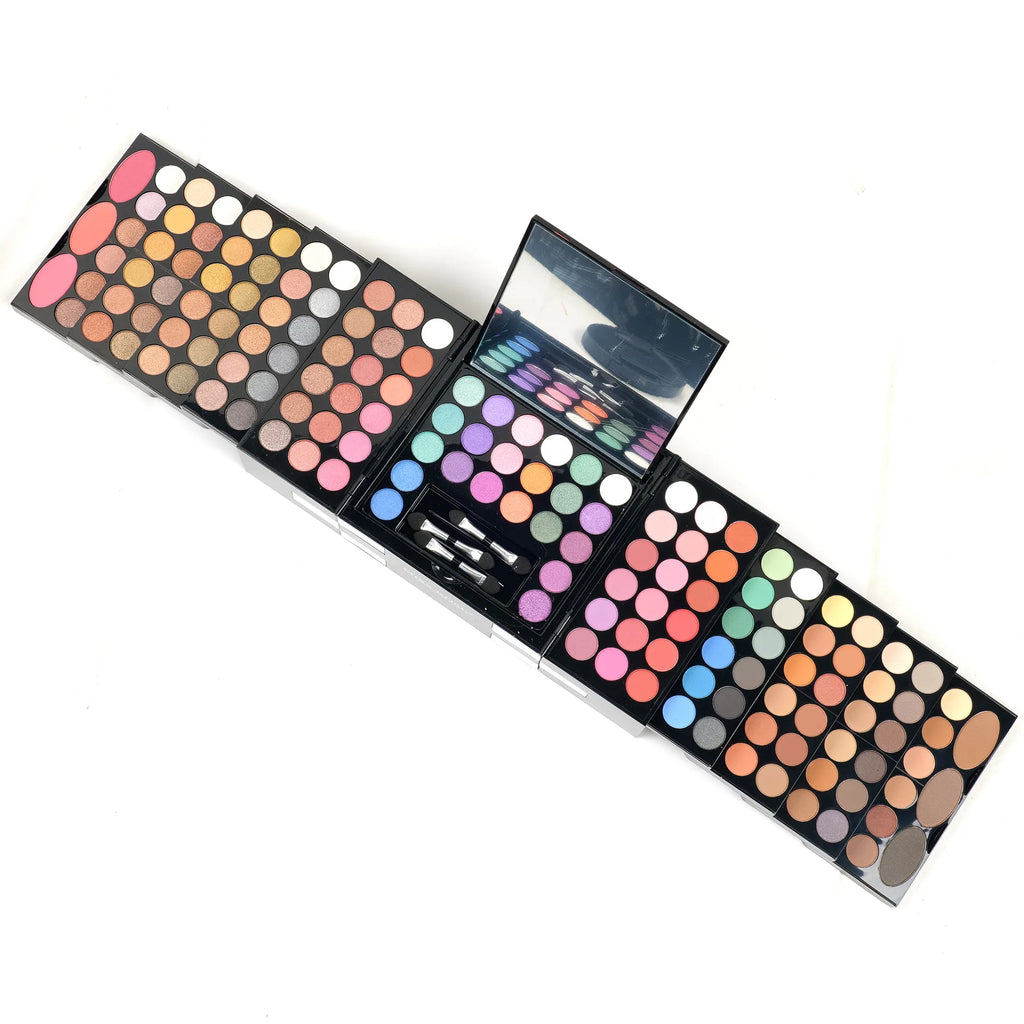 Multi-Functional Makeup Box with Mirror & Eye Shadow Palette Set for Stage Makeup