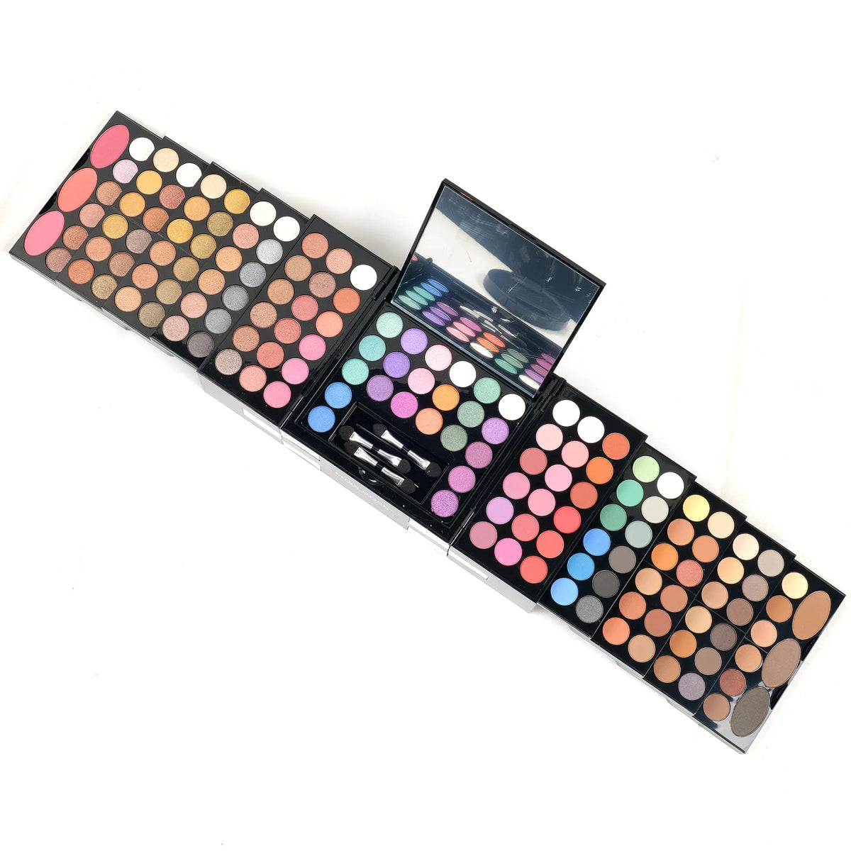 Multi-Functional Makeup Box with Mirror & Eye Shadow Palette Set for Stage Makeup