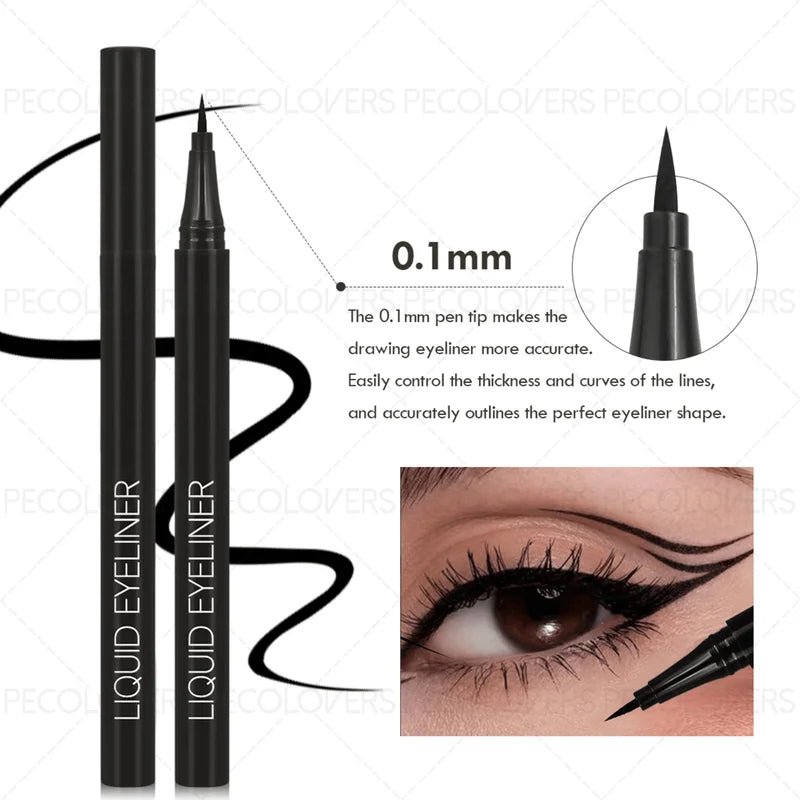 12-Piece Eye & Brow Makeup Set with 40 Shades, Waterproof Liquid Eyeliner, Mascara & Brushes
