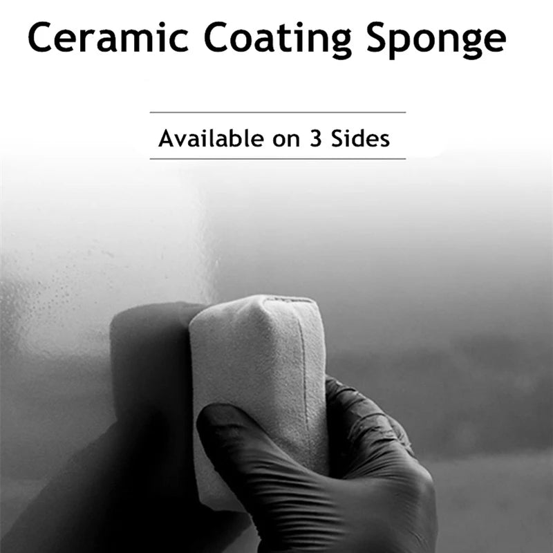 10 pcs Car Detailing Suede Applicator Pads for Ceramic Coating and Paint Care