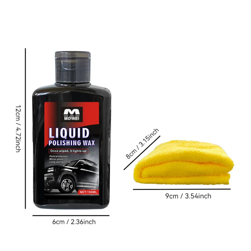 Car Polish and Coating Kit - Scratch, UV Protection, Restores Paint & Headlights