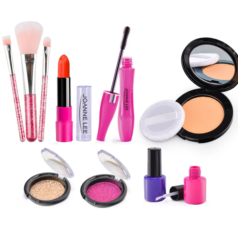 Kids Pretend Makeup Set Toys for Girls Educational Play Cosmetics Kit