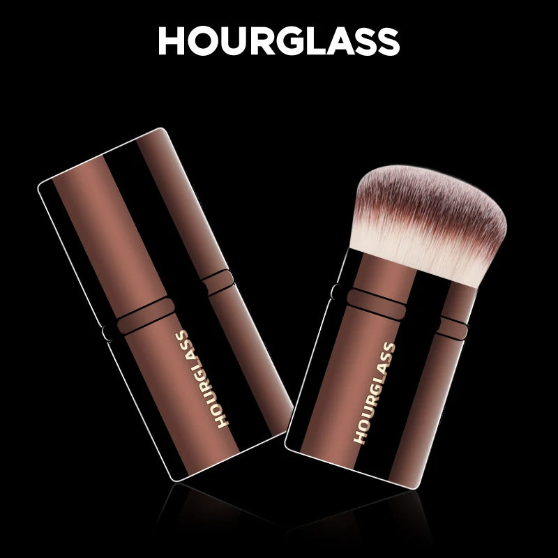 Retractable Blush Brush - Soft Skin-Friendly Fiber Hair Makeup Tool