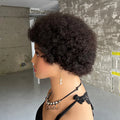 Short Afro Kinky Curly Human Hair Wigs for Women - Full Machine Made Wig