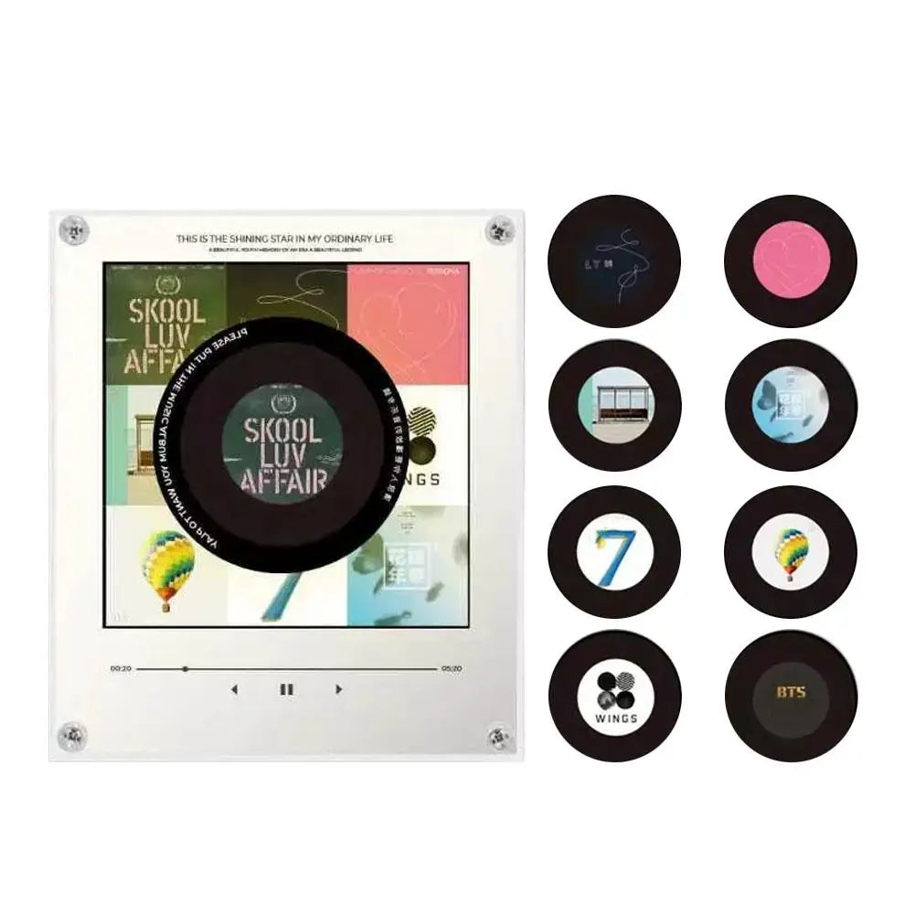 NFC Music Player Night Light with Acrylic Design - Magnetic Fridge Light & Desk Decor