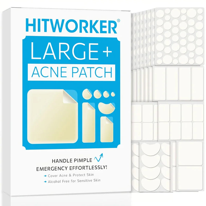 Hydrogel Acne Patches - 400 Sheets Facial Blemish Spot Treatment for Light Skin
