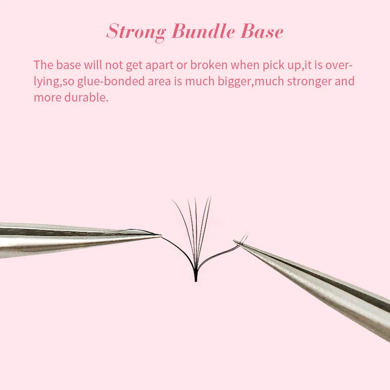 Russian Volume Eyelash Extension Fans - Premade 3D-5D-14D, Thin Pointed Base