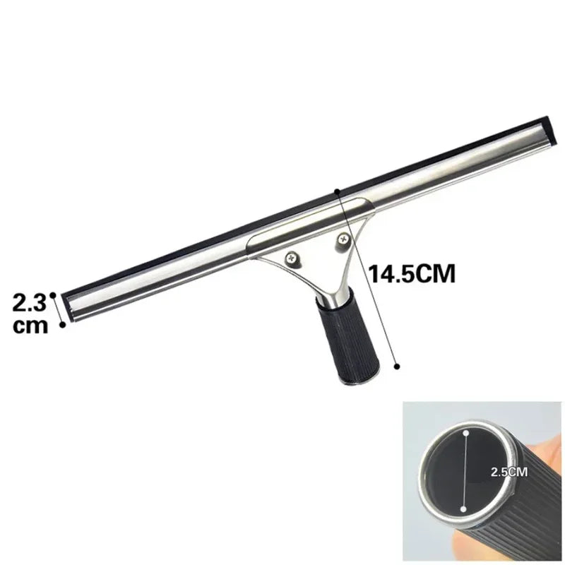 Glass Cleaning Squeegee with Rubber Blade for Windows Shower Bathroom Car - 25/30/35/40cm