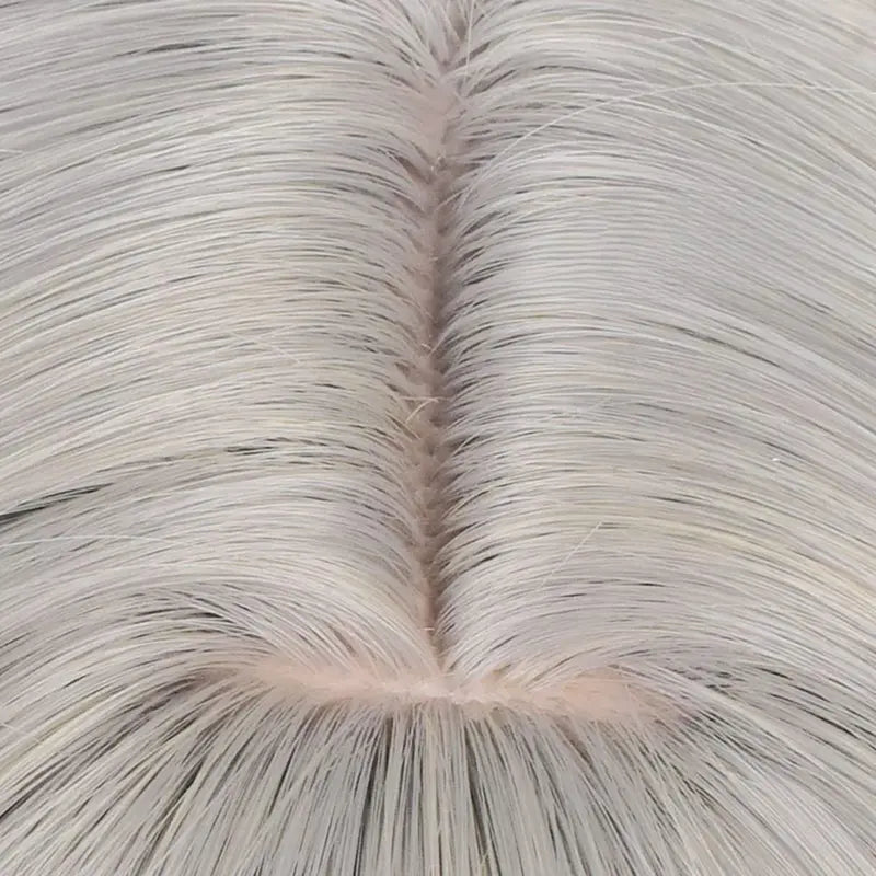Gray Gradient Cosplay Wig for Anime & Gaming - Heat Resistant Synthetic Hair