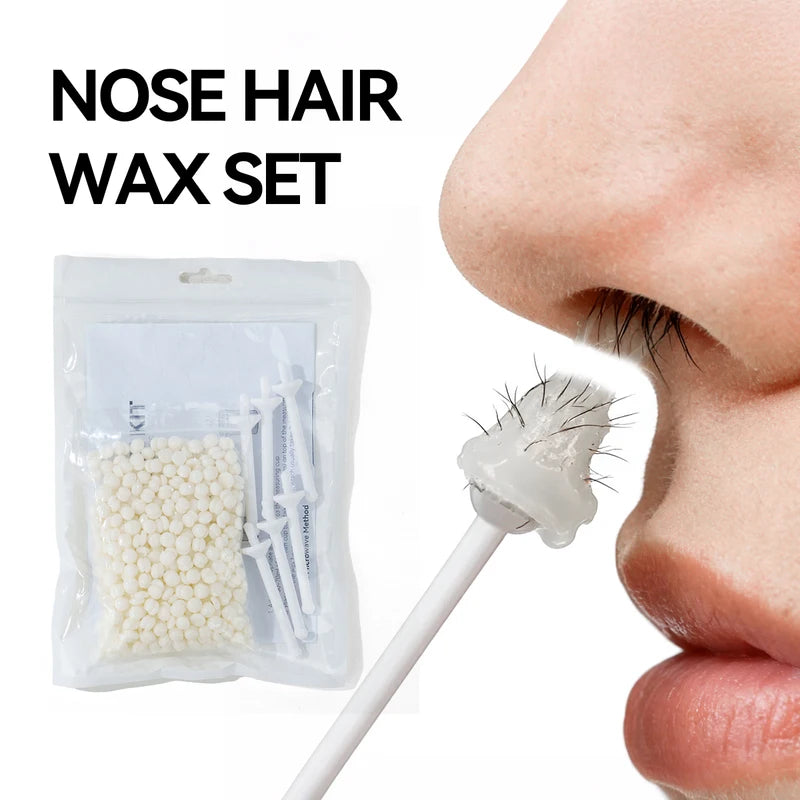 Men Facial Hair Removal Wax Kit for Face Ear Beard and Partial Hair