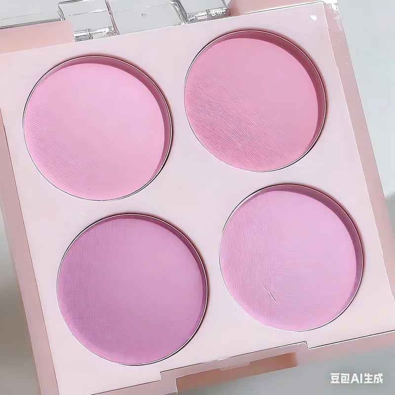 Matte Blush Powder Set - Brighten & Illuminate Face Makeup in 4 Colors