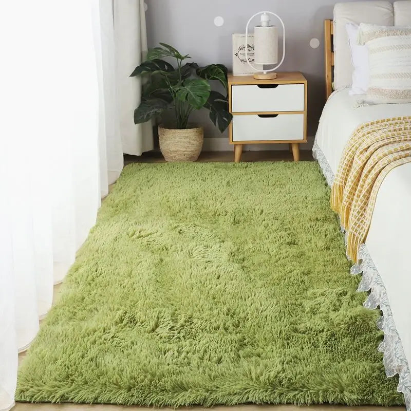 Plush Area Rug for Living Room & Kids' Room - Soft Fluffy Non-Slip Carpet