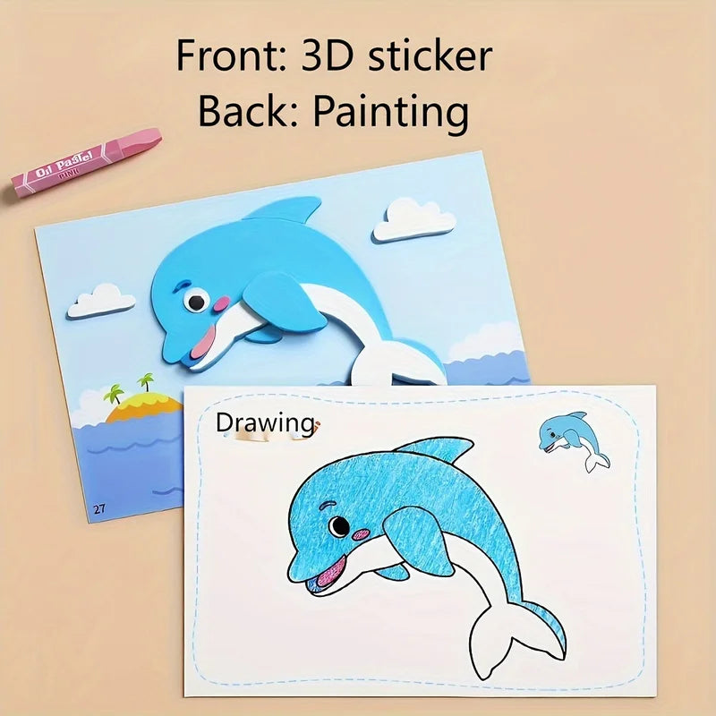 20 Pieces 3D Sticker Puzzle Set - Fun DIY Kids Activity for Halloween & Christmas