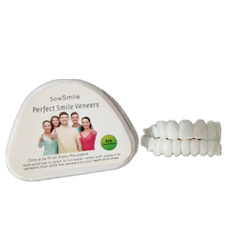 Silicone Dental Veneers Set for Upper and Lower Teeth - Fake Smile Cover
