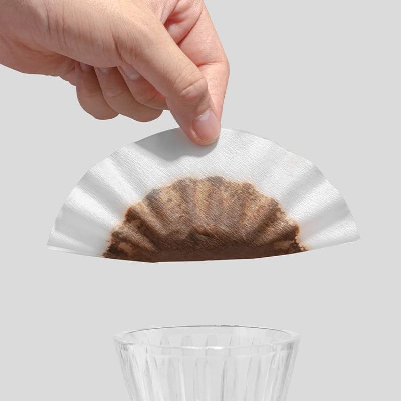50 Pack Coffee Filter Papers for Pour Over & Dripper - Fits B75 & Wave 1-2 Cups